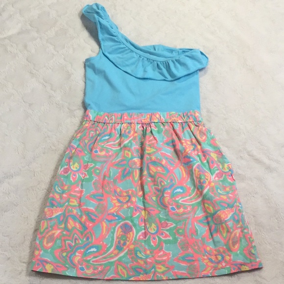 GUC Lilly Pulitzer Dionne One Shoulder Dress, XS - Picture 7 of 8